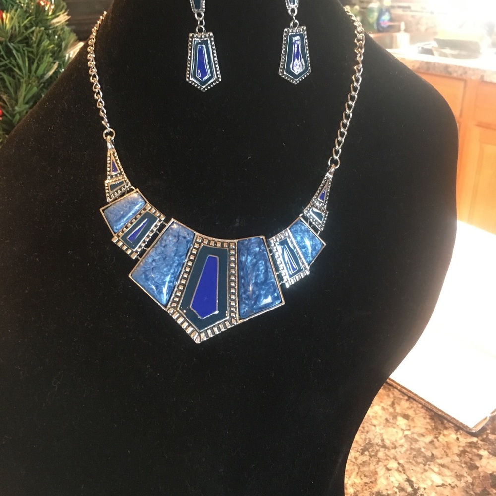 Necklace with matching earrings